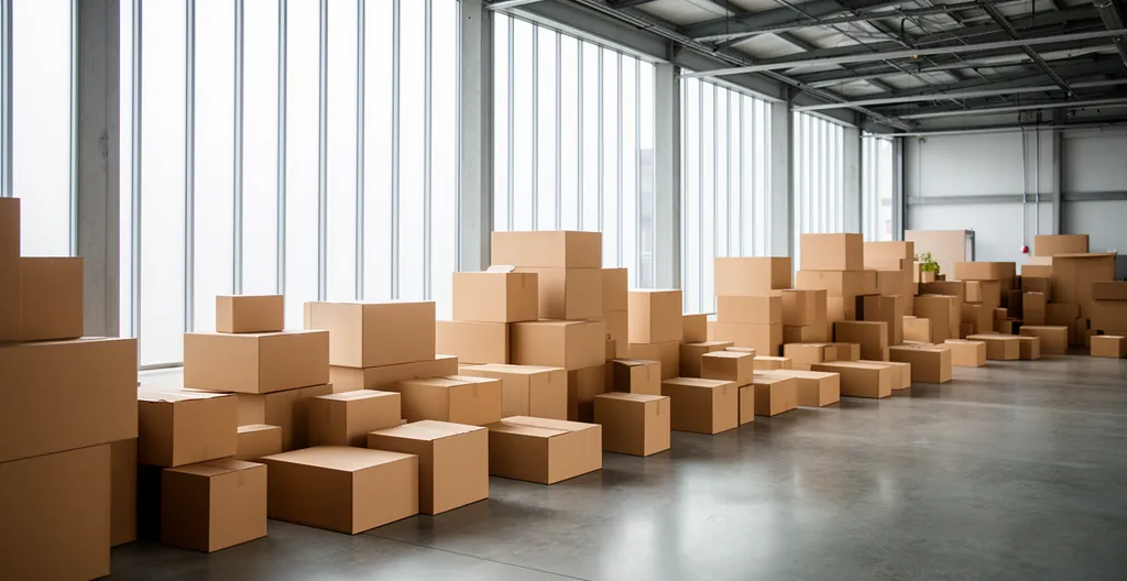 Différentes tailles de boîtes en carton optimisées pour réduire les coûts de transport