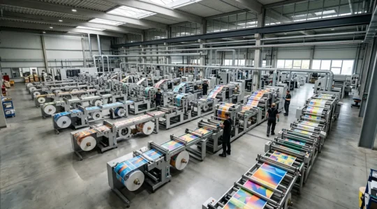 Ligne de production d'impression numérique haute cadence avec personnalisation en temps réel