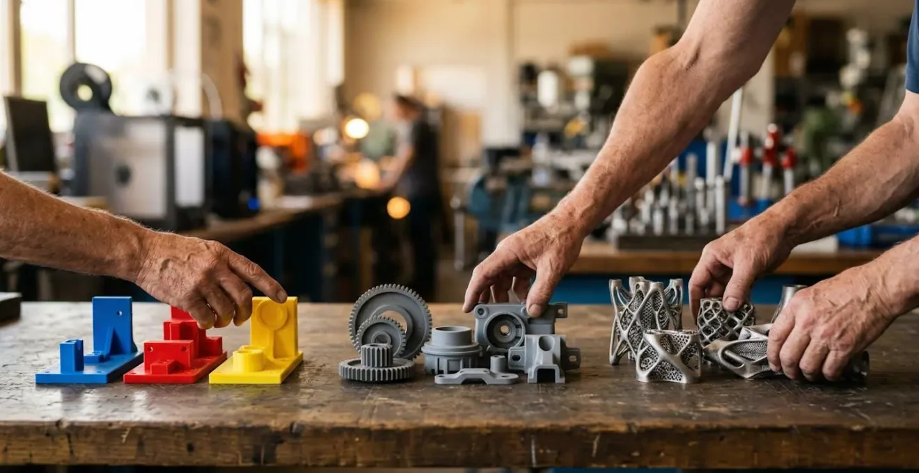 Transformation progressive de pièces traditionnelles vers la fabrication additive en trois étapes