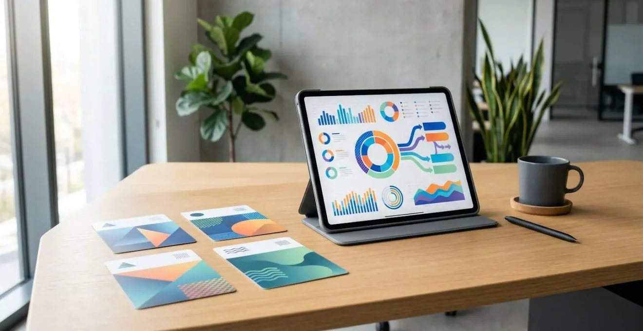 Tableau de bord analytique montrant la segmentation RFM avec graphiques colorés