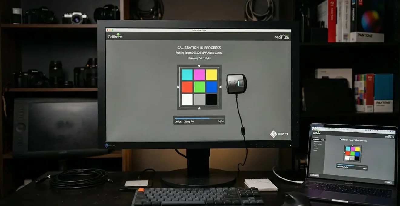 Sonde de calibration créant un profil ICC sur écran professionnel
