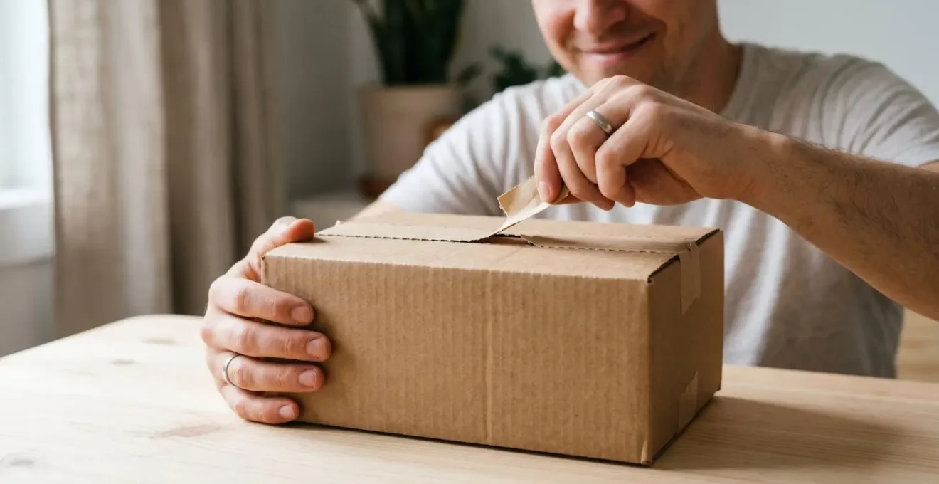 Système d’ouverture facile avec bande d’arrachage sur boîte en carton